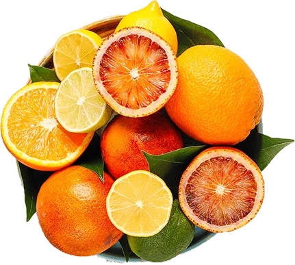 Fresh citrus fruit bowl